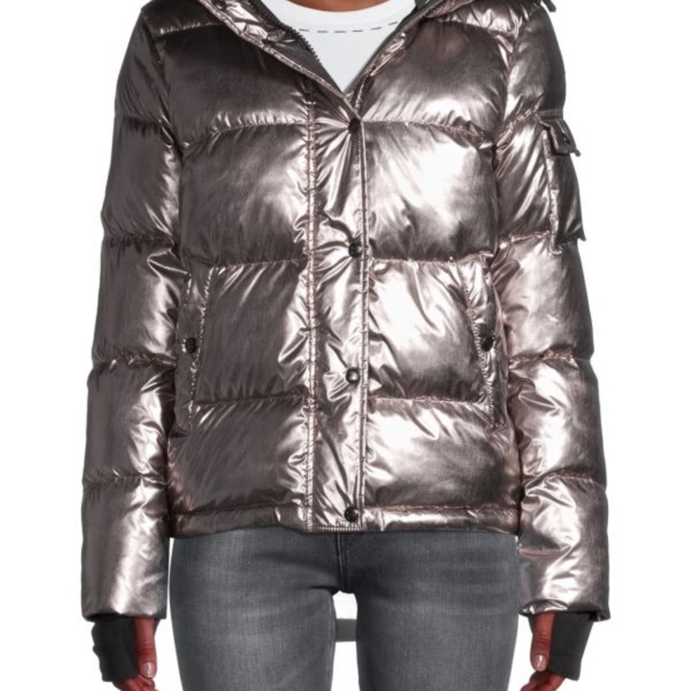 Metallic Puffer Jacket
